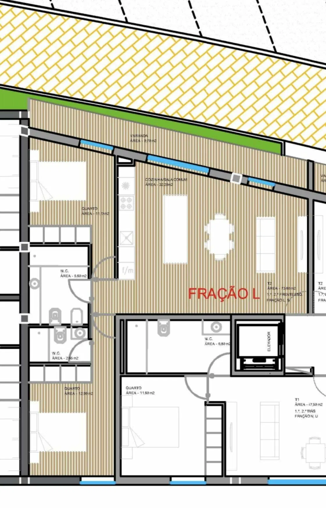 Apartamento T2 no Edifício Campus Residence, Gualtar - Braga — 13