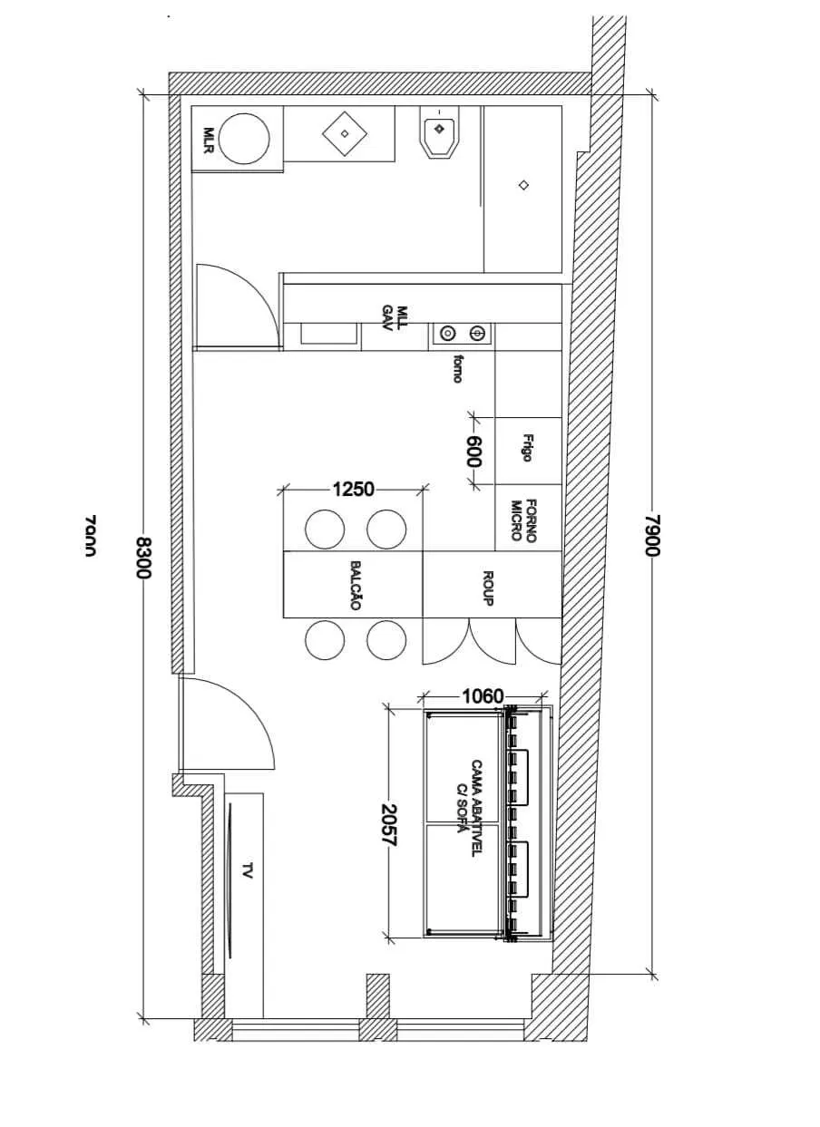 APARTAMENTO T0 NO CENTRO DA CIDADE — 29